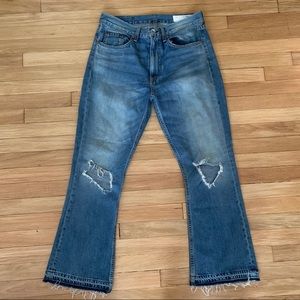 Rag and Bone Cropped Flare Jeans